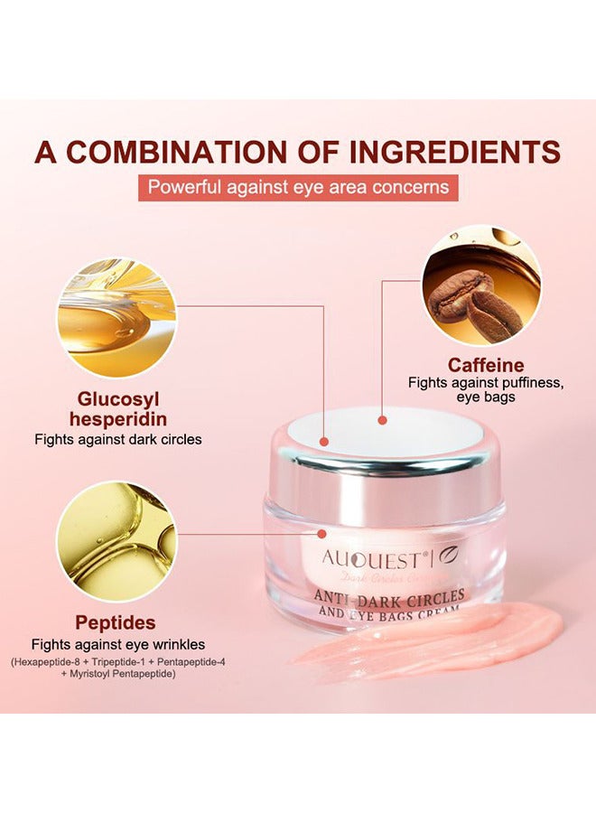 Anti Dark Circles And Eye Bags Cream 20G, Fade Dark Circles, Remove Fine Lines And Eye Bags, Anti-Wrinkle Anti-Aging Firming Brighten Skin Cream, Eye Care Cream