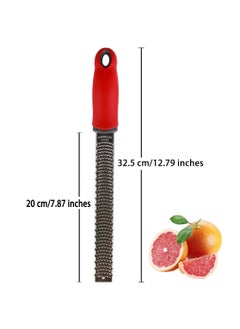 sokany Stainless Steel Grater, Cheese, Lemon, Ginger and Potato Zester with Plastic Coverred  - Image 2