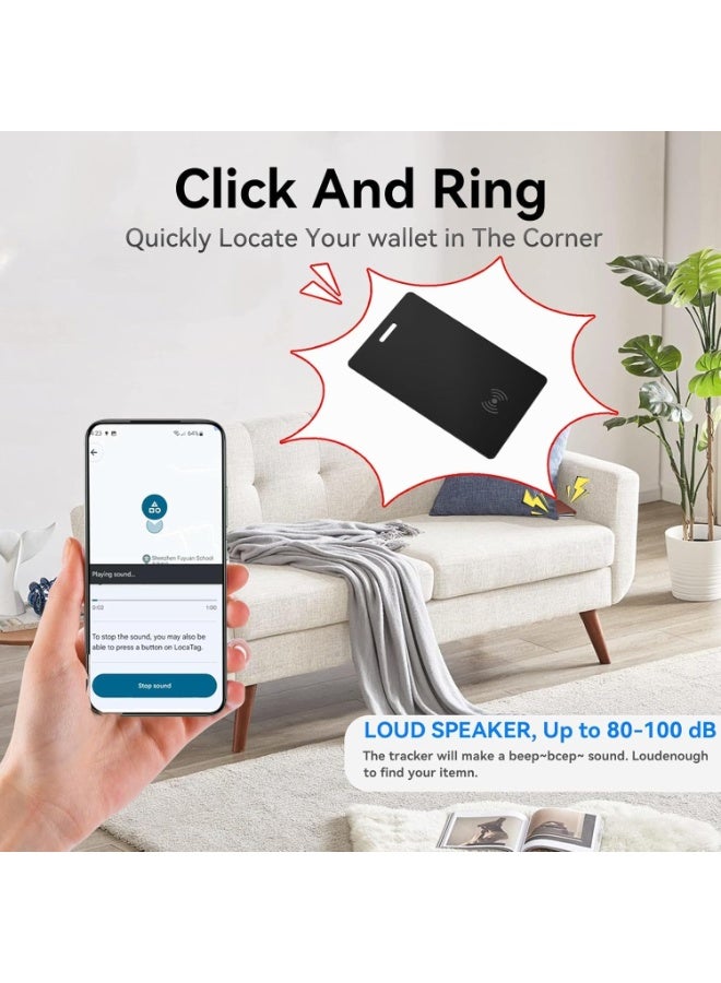 Ultra-Thin Smart Tracker Tag for Android, Rechargeable Bluetooth Object Locator, Works with Google Find My App, for Wallet Luggage - Image 3