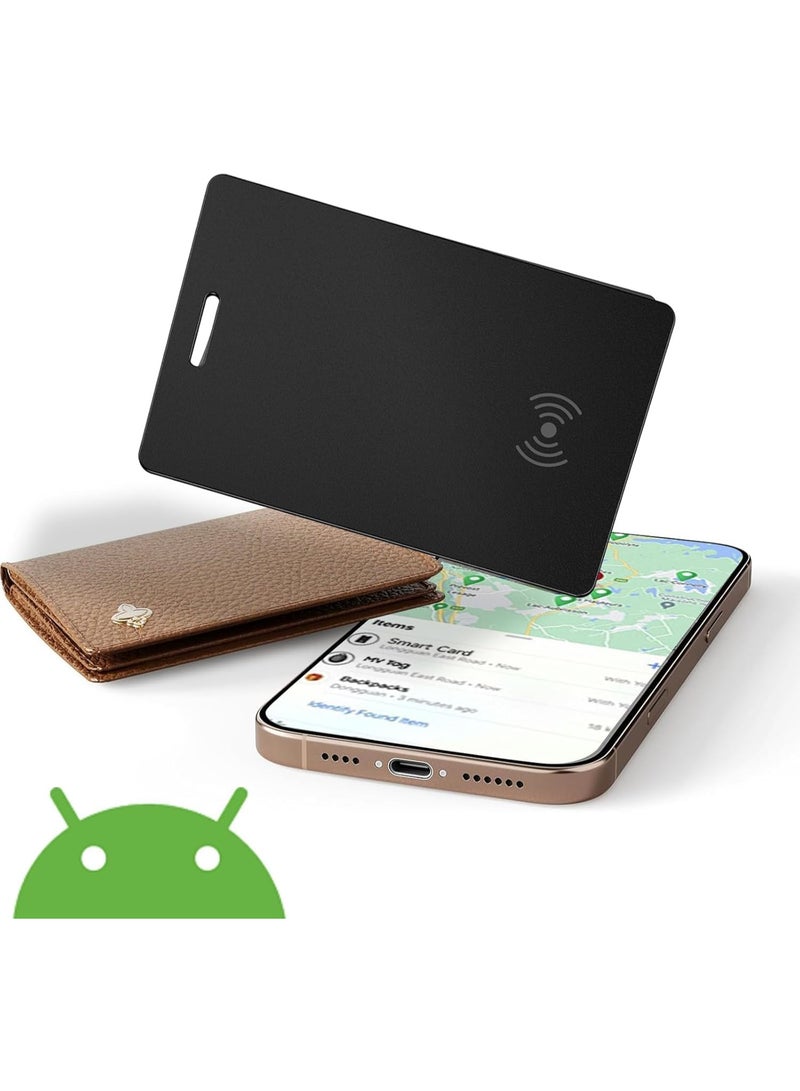 Ultra-Thin Smart Tracker Tag for Android, Rechargeable Bluetooth Object Locator, Works with Google Find My App, for Wallet Luggage - Image 1