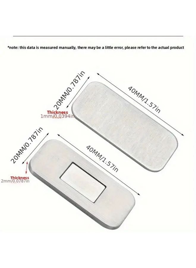 Black 6 Set No Drill Magnetic Cabinet Slider Heavy Duty Invisible Door Magnets - Image 4