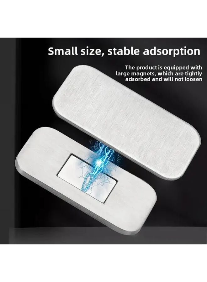 Black 6 Set No Drill Magnetic Cabinet Slider Heavy Duty Invisible Door Magnets - Image 3
