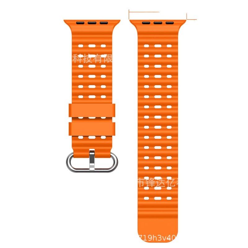 Silicone Portable Gray Smartwatch Band for daily smartwatch wear and replacement strap Home Use Travel Use Outdoor Use Use Routine Use Personal - Image 2