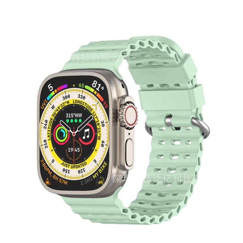Silicone Portable Gray Smartwatch Band for daily smartwatch wear and replacement strap Home Use Travel Use Outdoor Use Use Routine Use Personal - Image 3