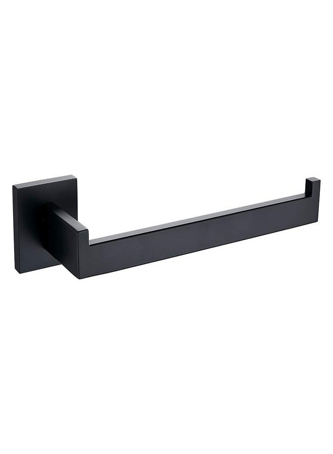 TASTOS Premium Stainless Steel Hand Towel Holder, Square Hand Towel Ring Heavy Duty Wall Mounted Modern Hand Towel Bar for Bathroom Kitchen, Matte Black - Image 1