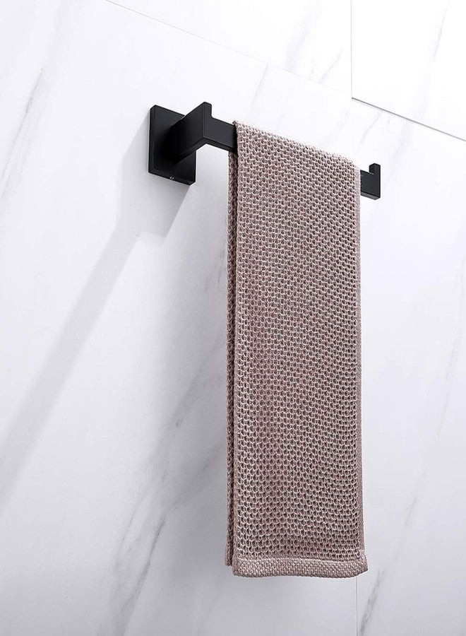 TASTOS Premium Stainless Steel Hand Towel Holder, Square Hand Towel Ring Heavy Duty Wall Mounted Modern Hand Towel Bar for Bathroom Kitchen, Matte Black - Image 4