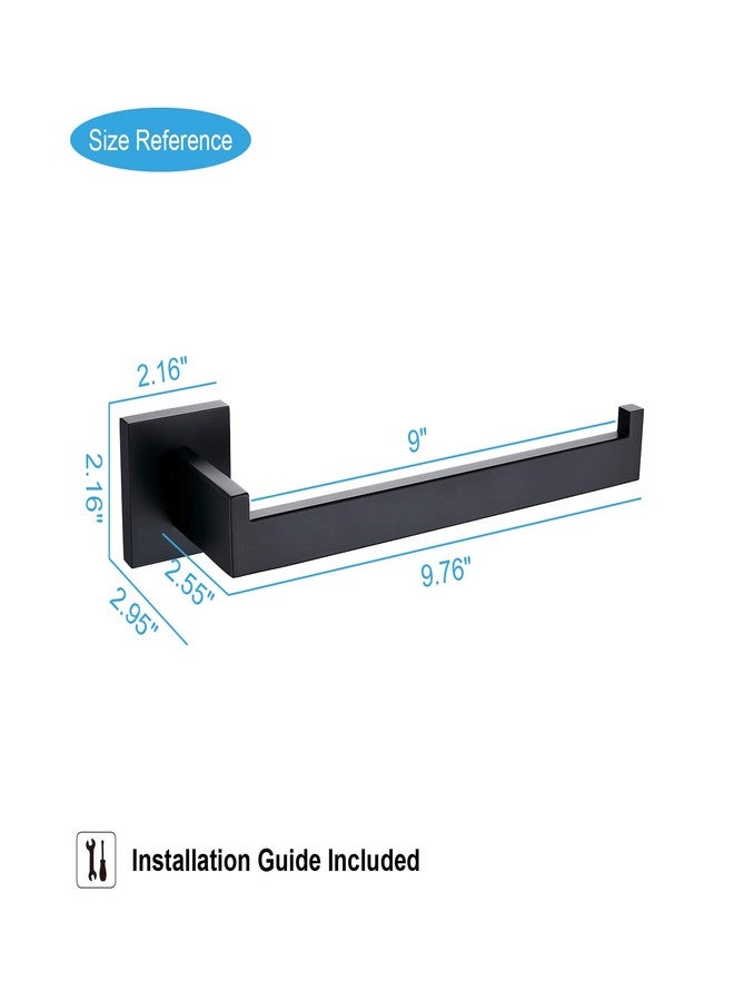 TASTOS Premium Stainless Steel Hand Towel Holder, Square Hand Towel Ring Heavy Duty Wall Mounted Modern Hand Towel Bar for Bathroom Kitchen, Matte Black - Image 5