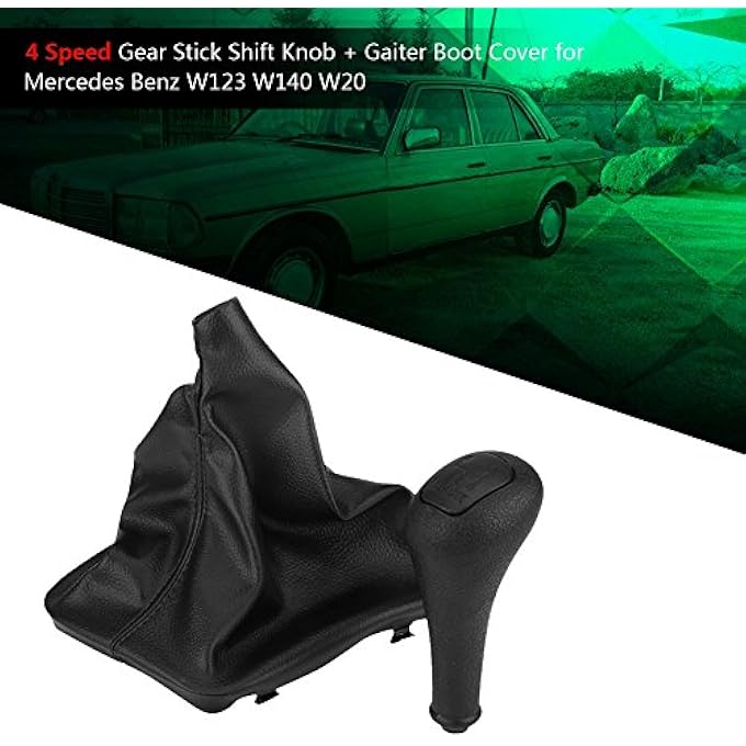rayihni 4 Speed Gear Stick Shift Knob Gear Shift Knob Gaiter Boot for W123 W140 W20 - Image 3