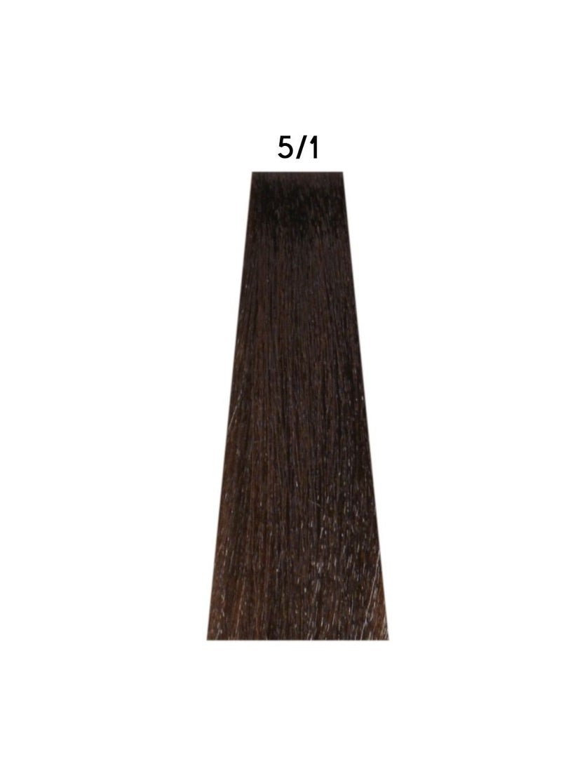 ALTER EGO - Technofruit Hair Color 5/1 Light Chestnut Ash 100ml - Image 1
