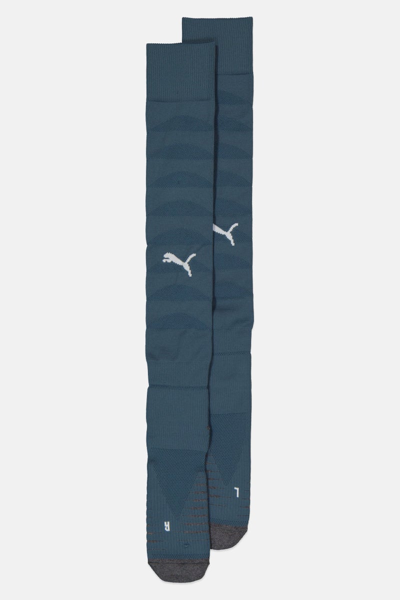 PUMA Men Brand Logo Football Socks, Teal Blue - Image 1
