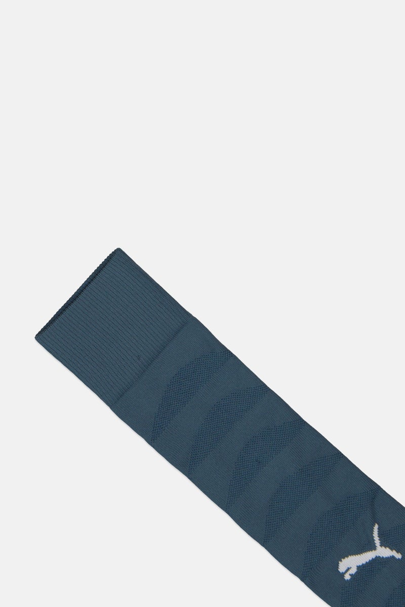 PUMA Men Brand Logo Football Socks, Teal Blue - Image 3