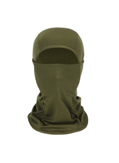 Generic Camouflage Neck Sleeve Summer Riding Headgear Icy Turban Dustproof Scarf Mens Sunscreen Fishing Mask Face Cover Pullover Cap Army Green 