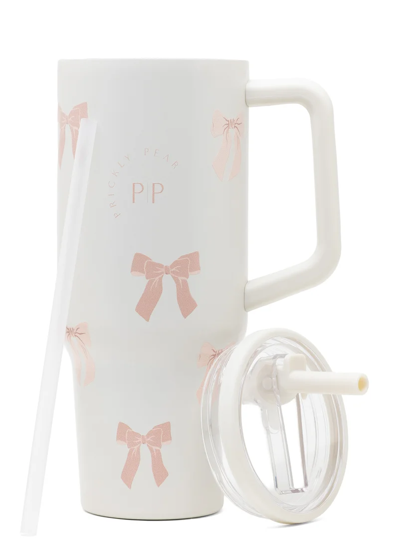 Prickly Pear Stainless Steel 40 Oz Hydrator Water Bottle 2.0 - Bow-tiful