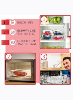 Arabest 36 Pack Food Storage Containers with lids (18 Airtight Kitchen Storage Containers & 18 Lids), Plastic BPA-Free Meal Prep Container for Pantry Organizers and Storage with Free Labels & Marker  - Image 5