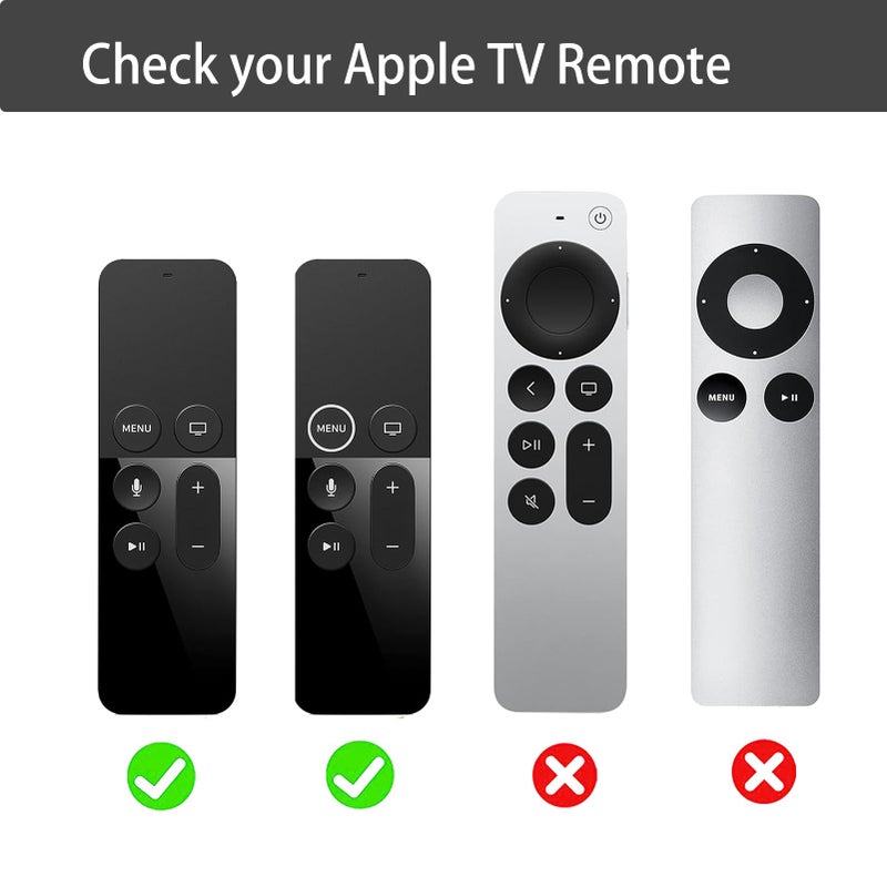 Lambcare Case Compatible with Apple TV 4K/ 4th Gen Remote Light Weight Anti-Slip Shock Proof Silicone Cover for Controller for Apple TV Siri Remote Glow in The Dark - Image 2