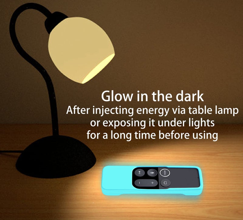 Lambcare Case Compatible with Apple TV 4K/ 4th Gen Remote Light Weight Anti-Slip Shock Proof Silicone Cover for Controller for Apple TV Siri Remote Glow in The Dark - Image 4