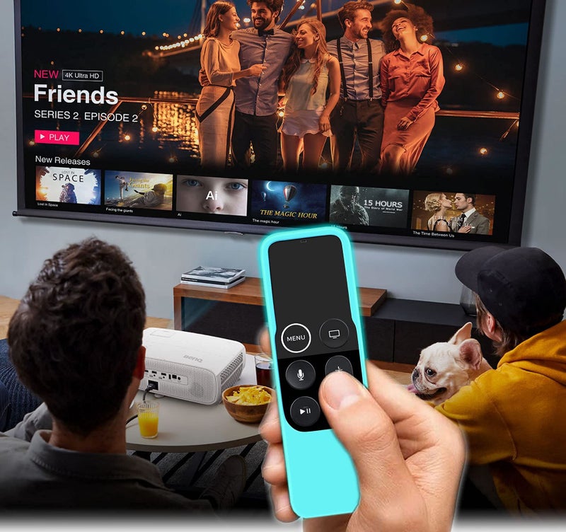 Lambcare Case Compatible with Apple TV 4K/ 4th Gen Remote Light Weight Anti-Slip Shock Proof Silicone Cover for Controller for Apple TV Siri Remote Glow in The Dark - Image 3