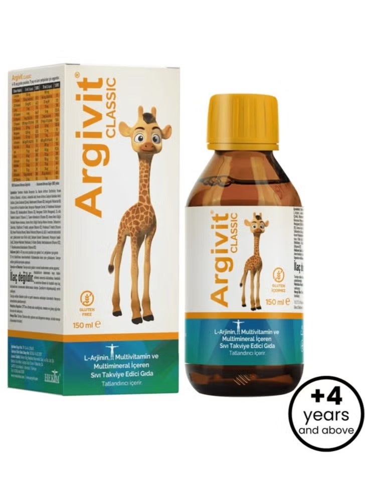 Argivit Classic Liquid Multivitamin and Multimineral Supplement with L-Arginine - Image 1