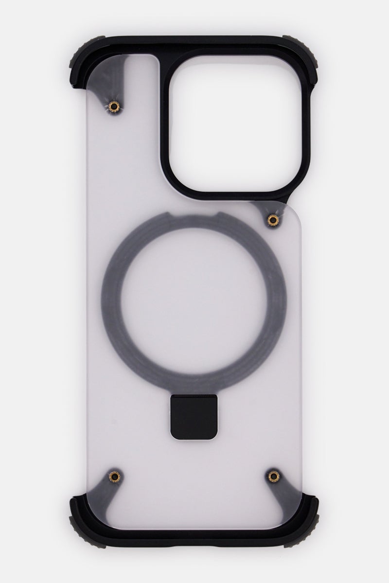 LEVELO iPhone 16 Pro Metallo Aluminum Bumper Case, Black - Image 3