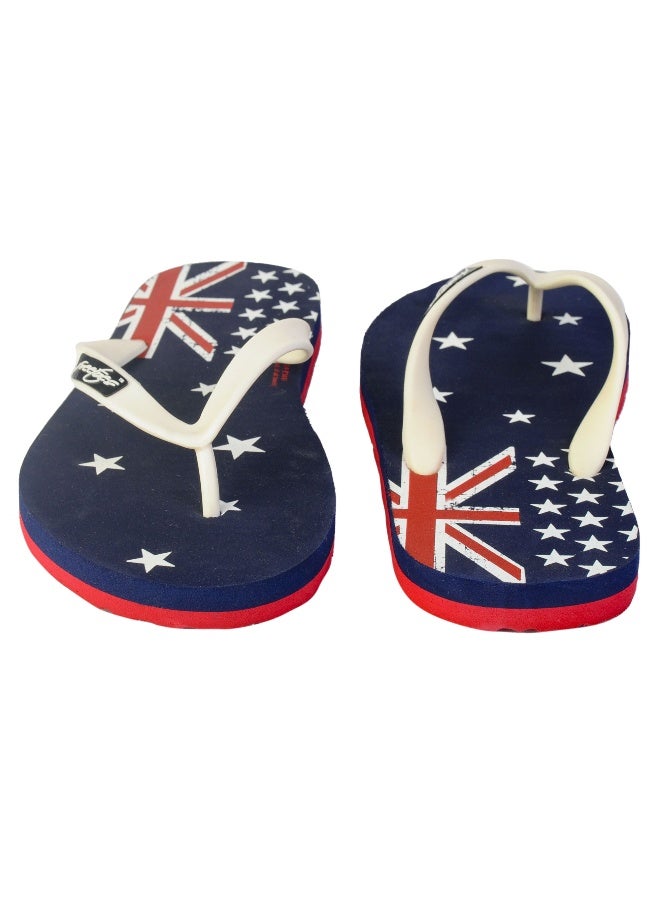 Freetoes Navy Australia Flag Flip Flops for Men - Image 3