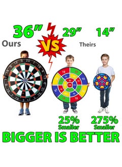 Funwares 36" Giant Dart Board For Adults And Kids, 25% Larger Than The Competition For Ultimate Indoor Fun And Outdoor Fun, Party Game For Families, Games For Kids 8-12, And Dart Game For Adults  - Image 5