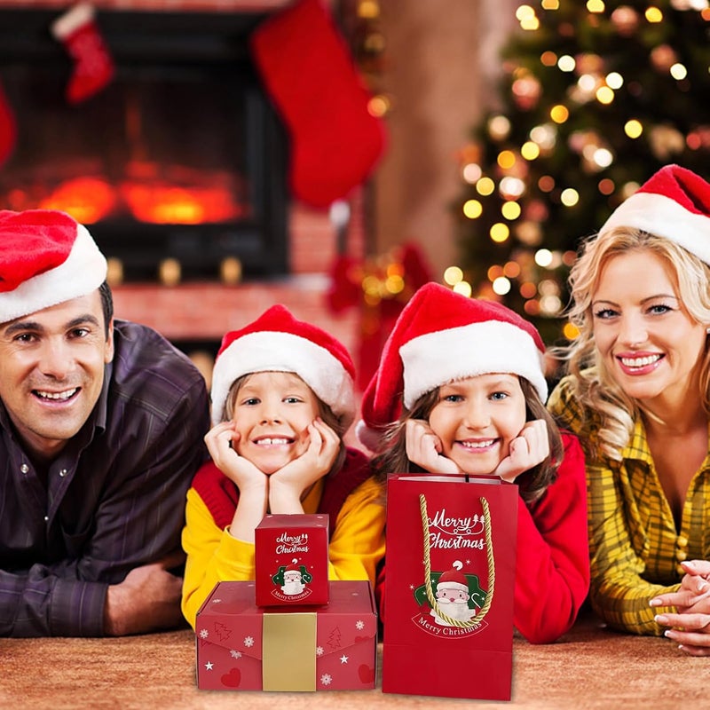 klarako Christmas Surprise Box Gift Box, Creating the Most Surprising Gift, Merry Christmas, Surprise Gift Bouncing Money Box, Unique Folding Bouncing Red Envelope Cash Birthday Gift Box for Christmas Holiday (12PC) - Image 2