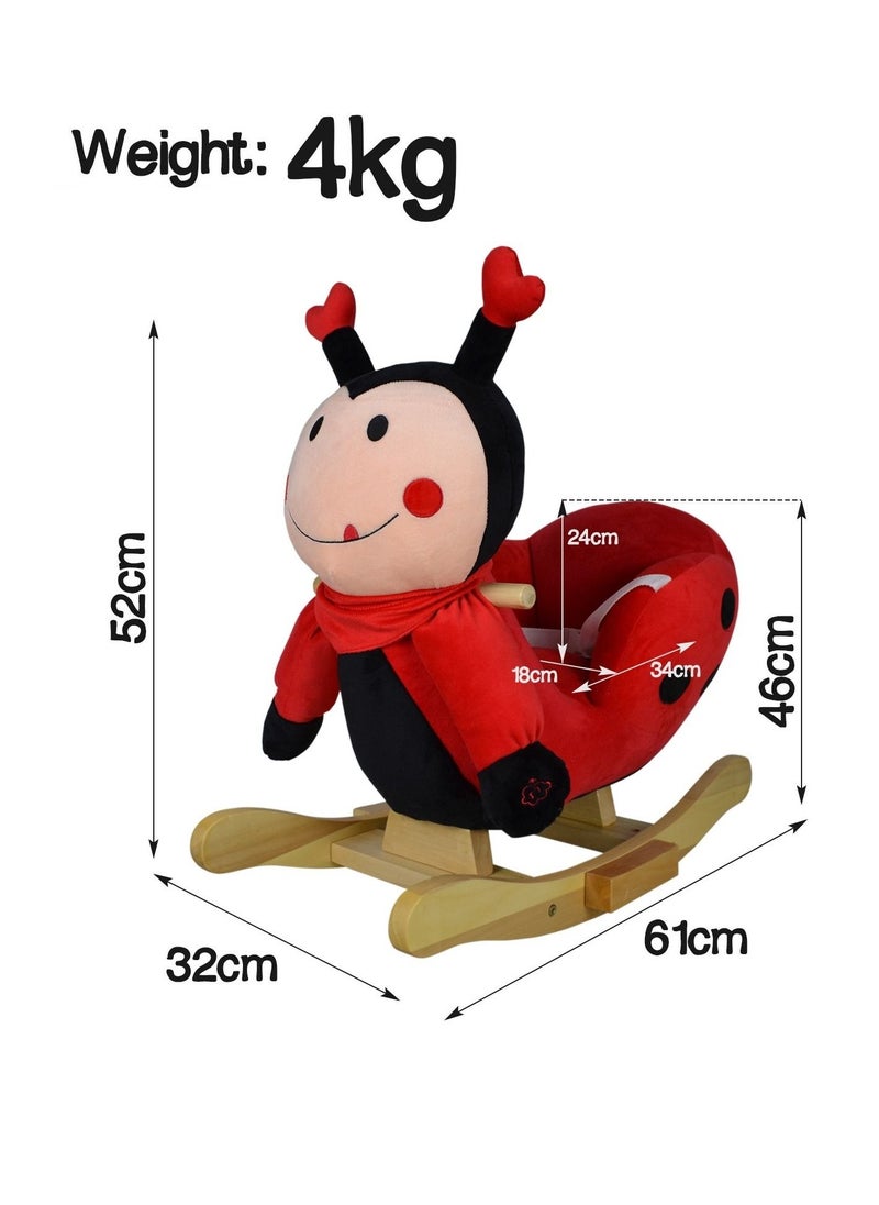 BABYCARA Rocking Bear for Baby and Child Sturdy Construction Cuddly Soft with Sound Effects  - Image 4