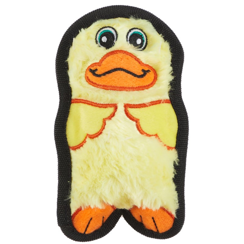 Outward Hound Durablez Minis Stuffing-Free Squeaky Plush Dog Toy for Puppies & Small Dogs - Interactive, Soft Yet Tough, No Mess, Jumbo Squeaker, Long-Lasting Play, Duck - Image 1