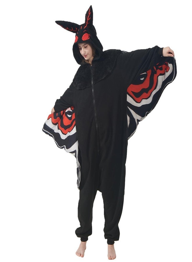 YUTCOTC Mothman Costume Mothman Onesie Pajamas Halloween Cosplay Unisex Party Costume - Image 4