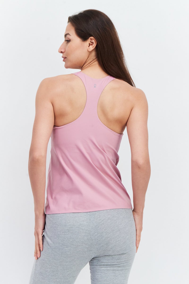 SKECHERS Women Sportswear Fit Sleeveless Yoga Top, Mauve  - Image 3