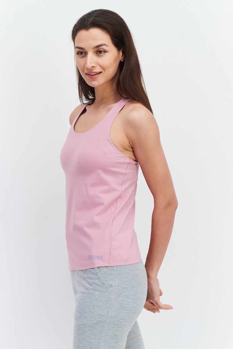 SKECHERS Women Sportswear Fit Sleeveless Yoga Top, Mauve  - Image 4
