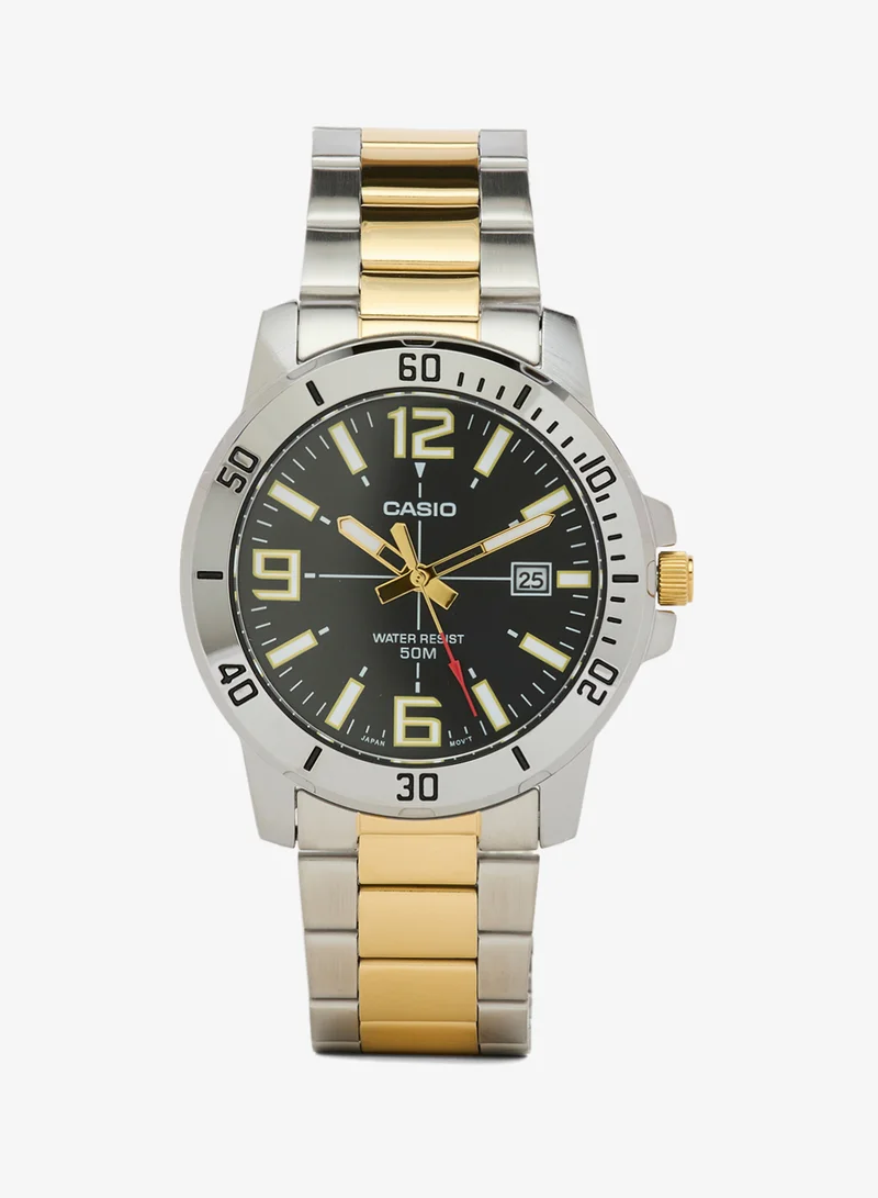 CASIO MTP-VD01SG-1B Analog Quartz Two-tone Stainless Steel