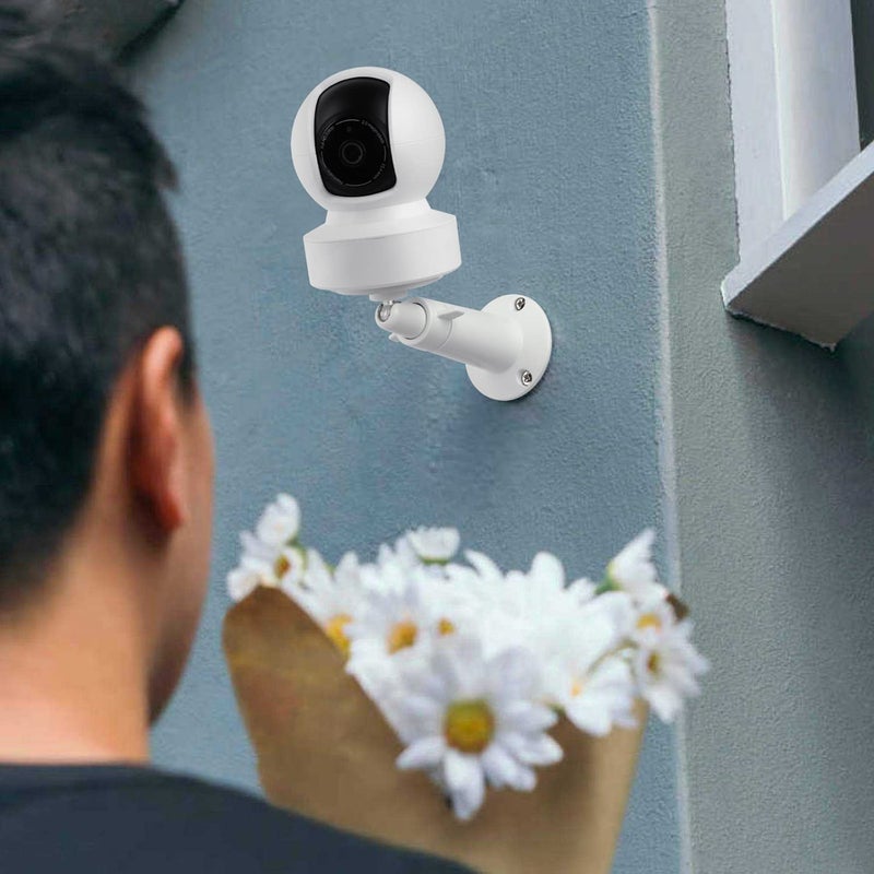 UYODM 2Pack Wall Mount Bracket Compatible with Kasa Indoor Pan/Tilt Smart Security Camera/TP-Link Tapo C200, 360 Degree Adjustable Security Mount Holder (Camera Not Included) - Image 4