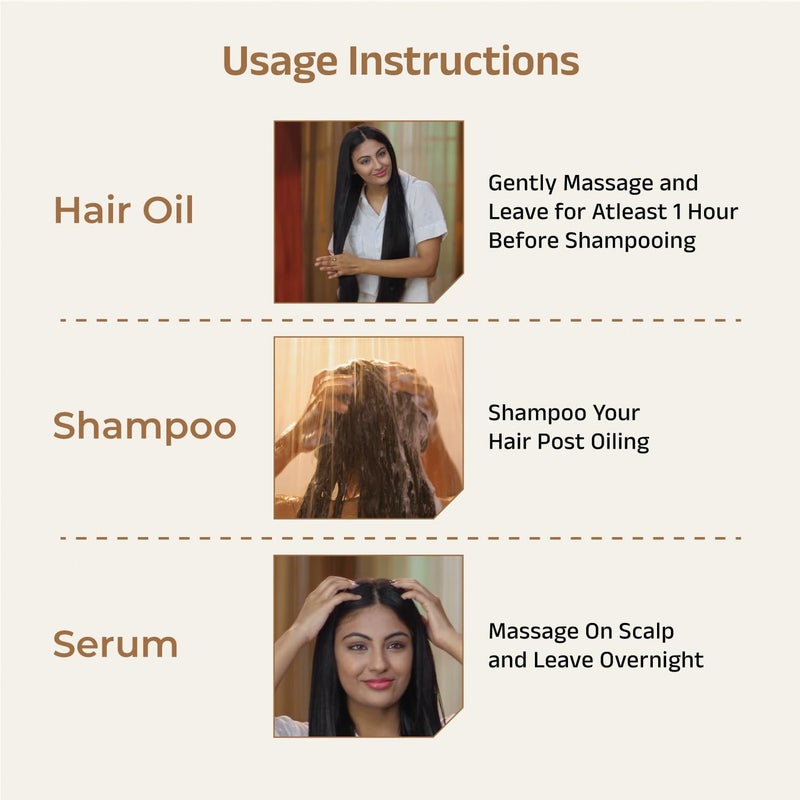 Vedix Ayurvedic Regimen for Dry Wavy HairNormalOily Scalp  Ayurvedic Hair Care Regimen  3 Product Kit  Oil  Shampoo  Nuyantra Pro Hair Growth Serum - Image 5