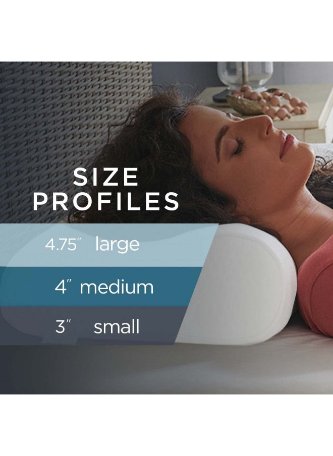 Tempur-Pedic - Tempur-Pedic TEMPUR-Ergo Neck Pillow, Medium Profile, White - Image 1