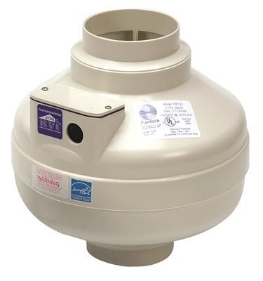 Fantech FR 150 Inline Centrifugal 6 Duct Fan Molded Housing 263 Cfm 1153 x 1153 x 1153