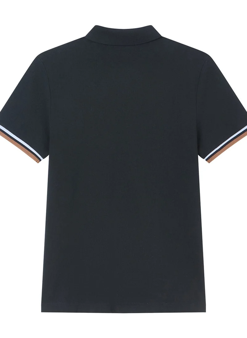 GIORDANO  Men’s Cotton Slim Performance Polo with Small Lion Embroidery for Men | Best Price UAE