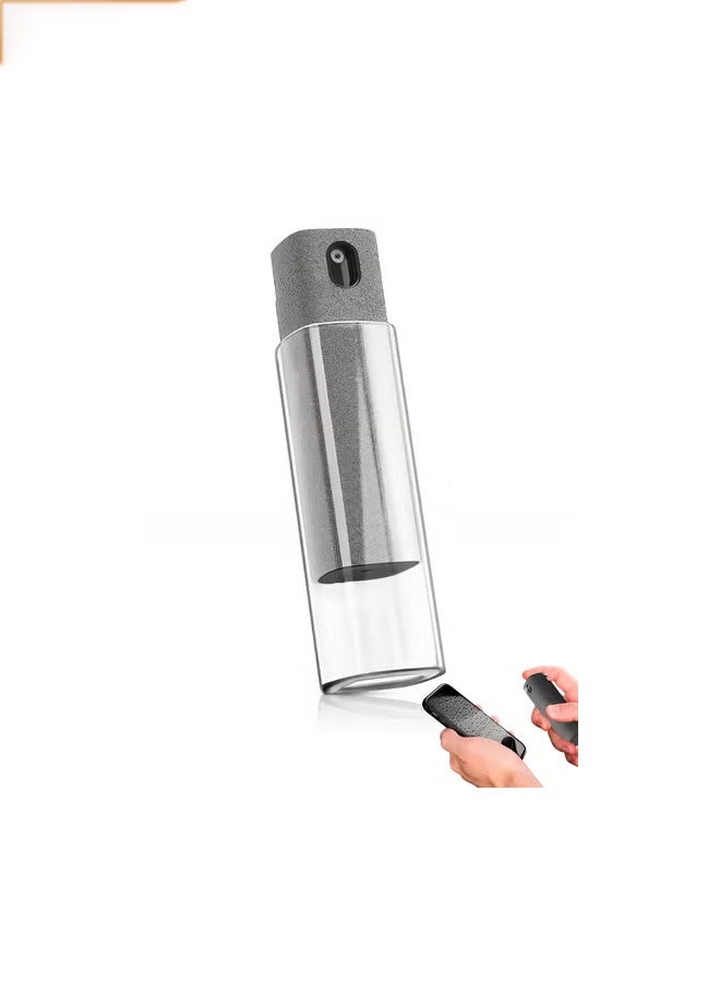 Taimi All-in-One Touchscreen Cleaner, Spray and Built-in Microfiber Cloth with Clear Protective Case, Screen Cleaner for All Phones, Laptop and Tablet - Black - Image 1