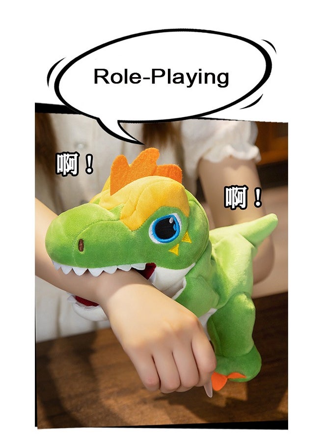 FUNCOT Hand Puppets, Dinosaur Hand Puppets, Dinosaurs Plush Toys  - Image 3
