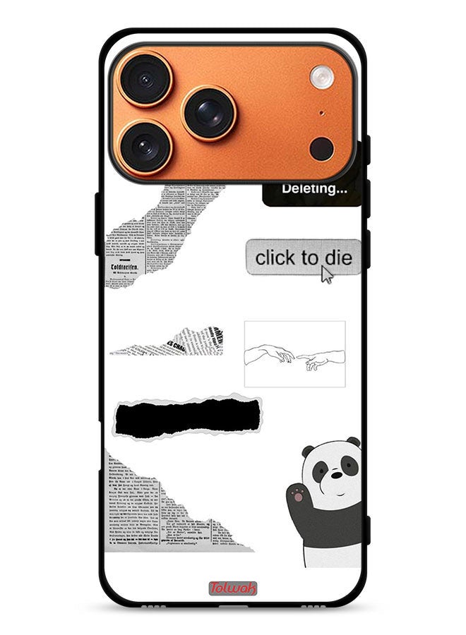 Tolwak Apple iPhone 17 Pro Max Protective Case Cover Panda Sticker - Image 1