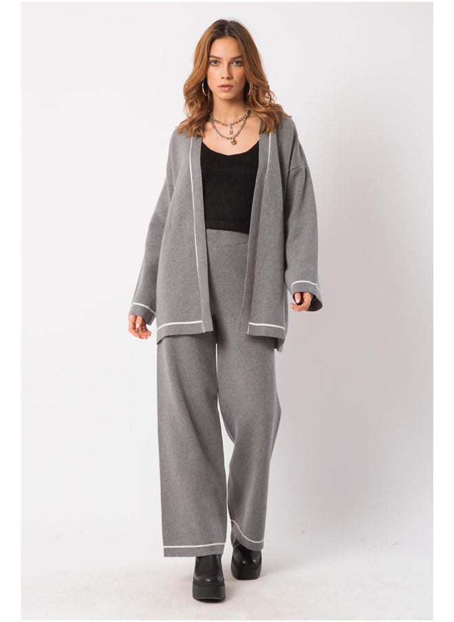 ASTK - Women Long Pants Contrast Piping - Image 1