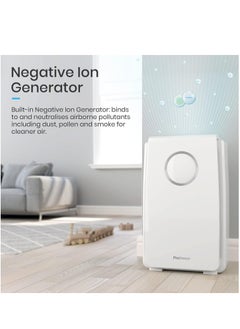 Pro Breeze Air Purifier for Home 5-in-1 with True HEPA Filter Active Carbon Negative Ion Generator - Dust Pollen Pet Hair Hay Fever Cooking  - Image 4