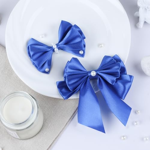 NESCCI 100 Yards Ribbon,1-1/2 Inch Royal Blue Satin Ribbon,Single Face Satin Ribbons,Perfect for Gift Wrapping,Wedding Decoration,Handmade Bows,Wrapping Bouquet and More - Image 3
