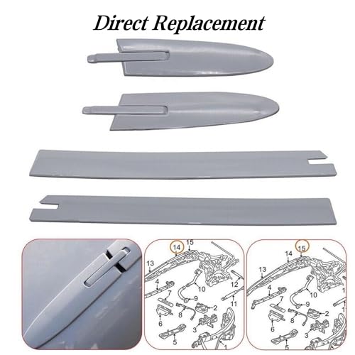 FCBJX Convertible Roof Top Hinge Cover for BMW E93 335i 430i M3 M4 F83 Replace 54377184037 54377184047 54377184038 54377184048 54377187747 Right and Left 1 Set - Image 5