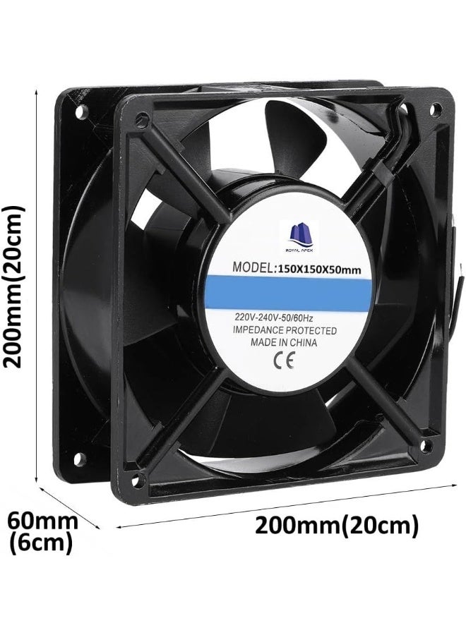Royal Apex Heavy Duty Industrial Ac Fan Cooling Fan 220Vac 200X200X60Mm  - Image 2