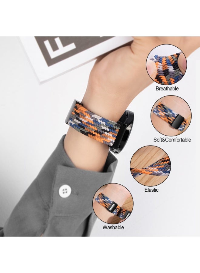 ChicVibe Nylon Straps for Samsung Galaxy Watch 7/6/5/4 Band 40/44mm, Galaxy Watch 6 Classic Bands 43mm 47mm, 20mm Elastic Adjustable Stretchy Braided Bands for for Samsung Watch 7/6/5/4 - Image 3
