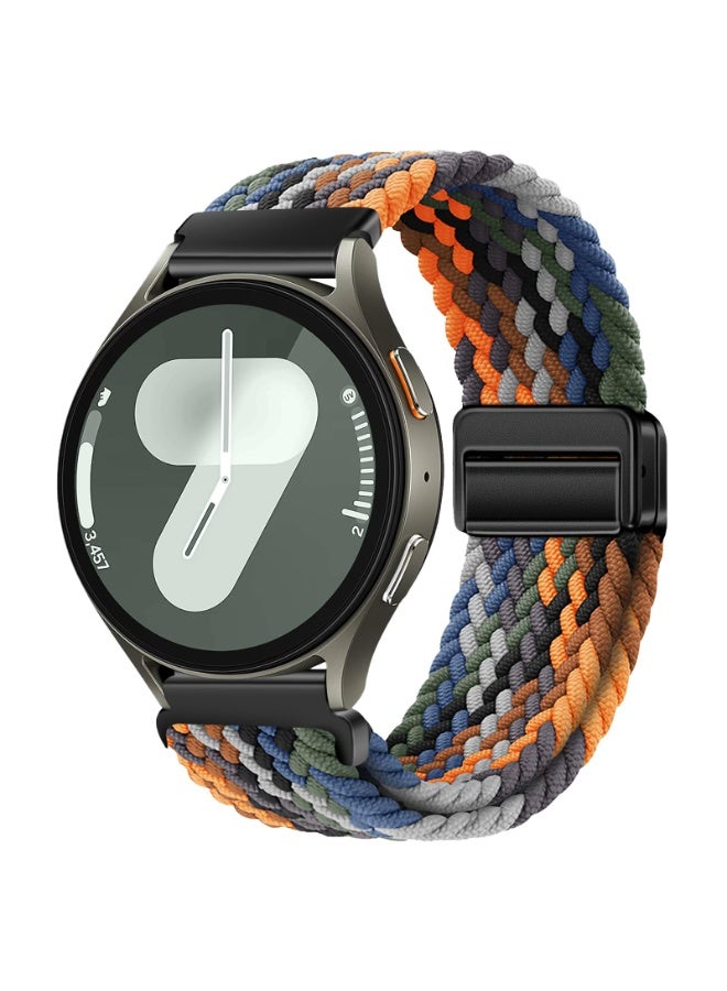 ChicVibe Nylon Straps for Samsung Galaxy Watch 7/6/5/4 Band 40/44mm, Galaxy Watch 6 Classic Bands 43mm 47mm, 20mm Elastic Adjustable Stretchy Braided Bands for for Samsung Watch 7/6/5/4 - Image 1