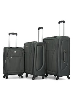 GIORDANO Giordano Softside  Luggage Trolley 3 PCS Set ,Grey  - Image 1