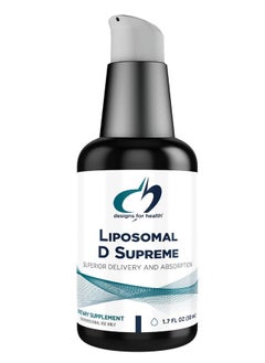 Designs for Health Liposomal D Supreme Vitamin D Liquid - 2500 IU Vitamin D3 + Vitamin K (K1 + K2) - Liposomes for Superior Absorption - Non-GMO Supplement (100 Servings / 1.7oz) - pzsku/Z4BCBB8D5199EB16C2BA1Z/45/_/1739882278/9cbcf77c-438e-42c9-9a9d-69924673ea95