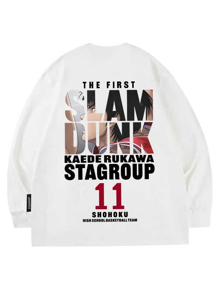 KUYING New Anime Slam Dunk Long Sleeve T-shirt - Image 1